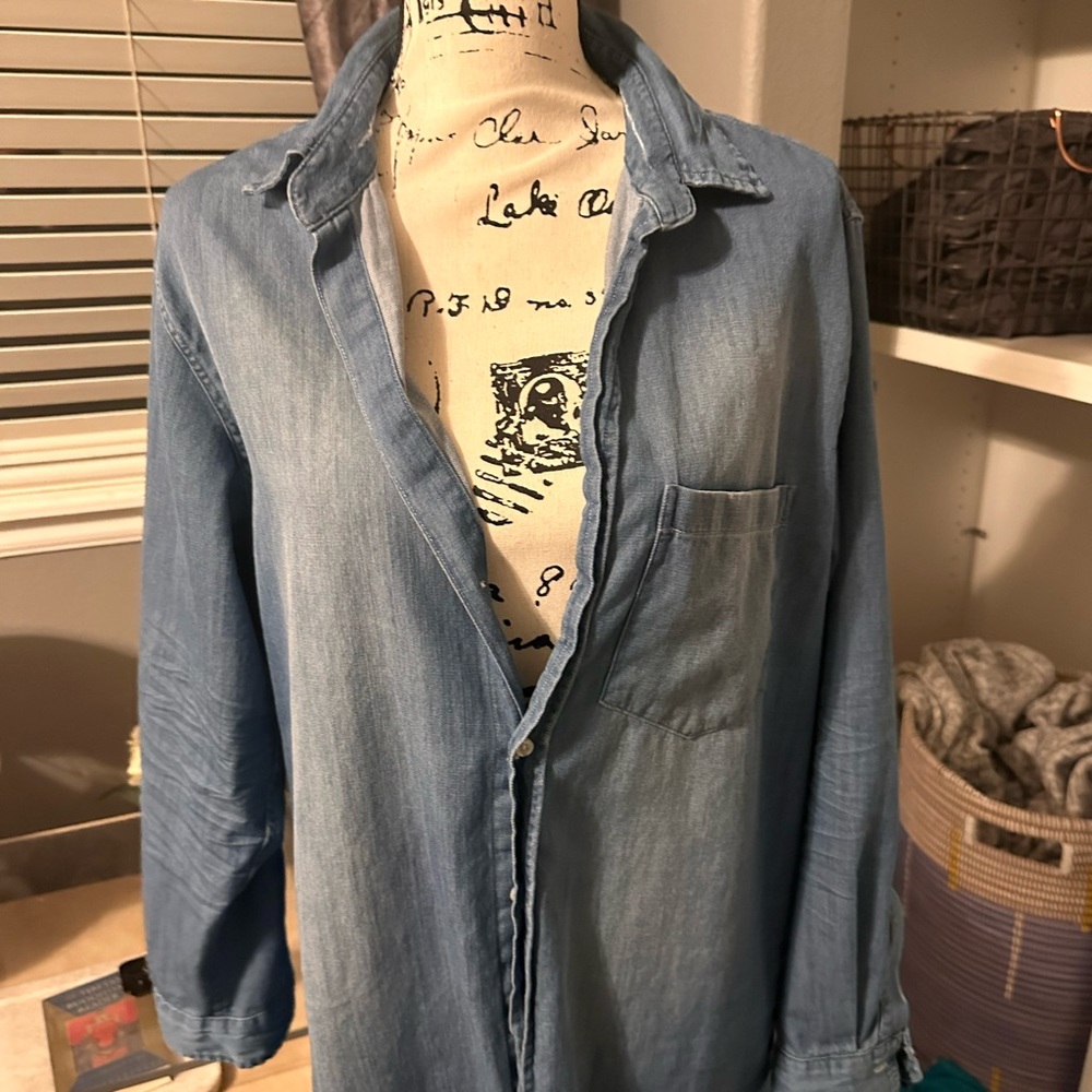 Casual Blue Denim Dress - Picture 8 of 10